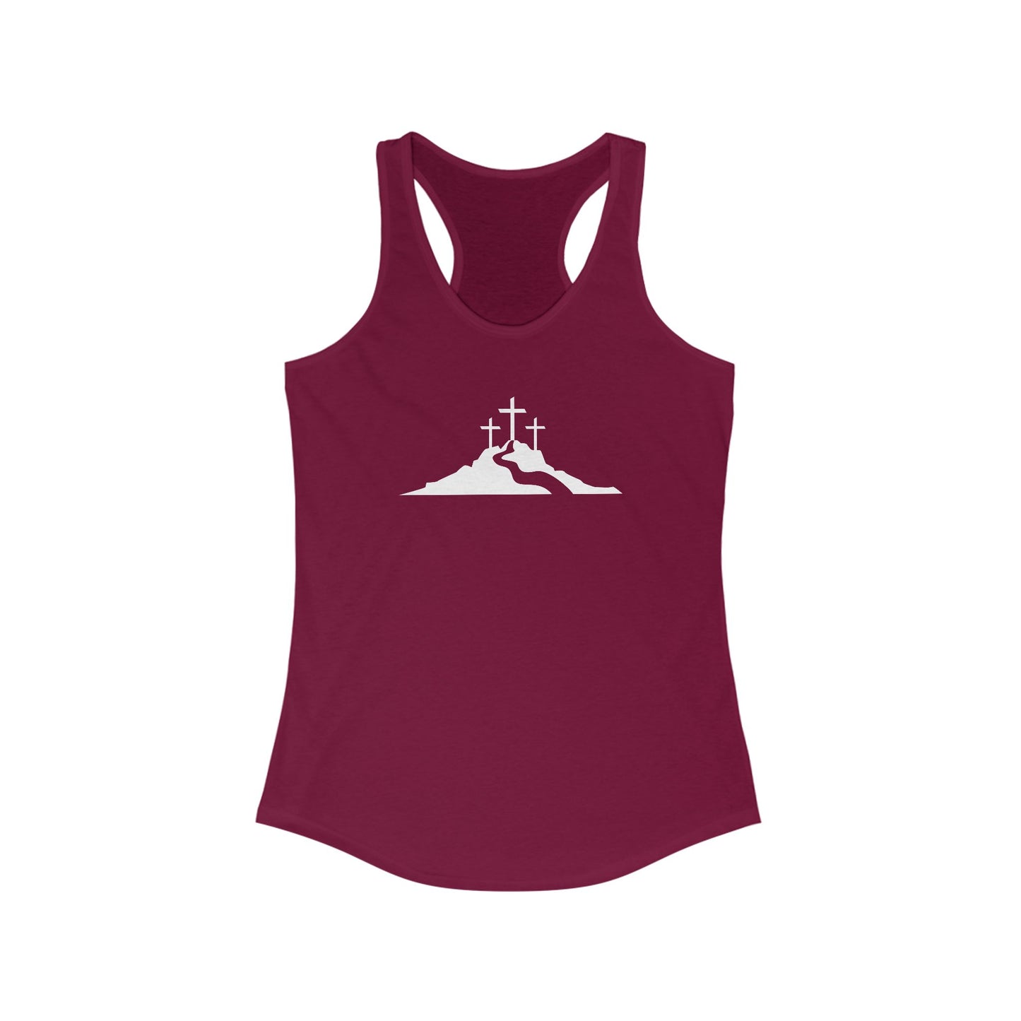 Spiritual Cross Racerback Tank For fitness Enthusiast