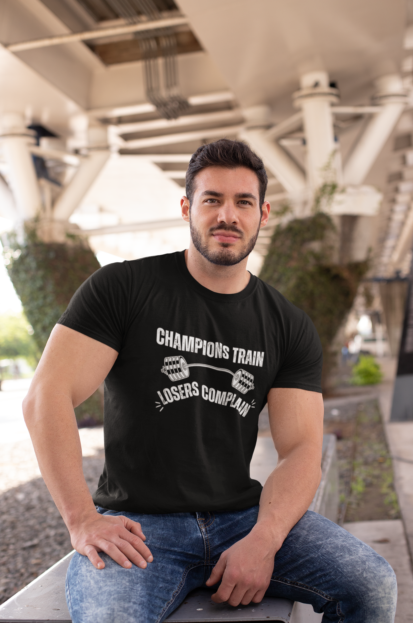 Champions Train Losers Complain Unisex Jersey Short Sleeve Tee
