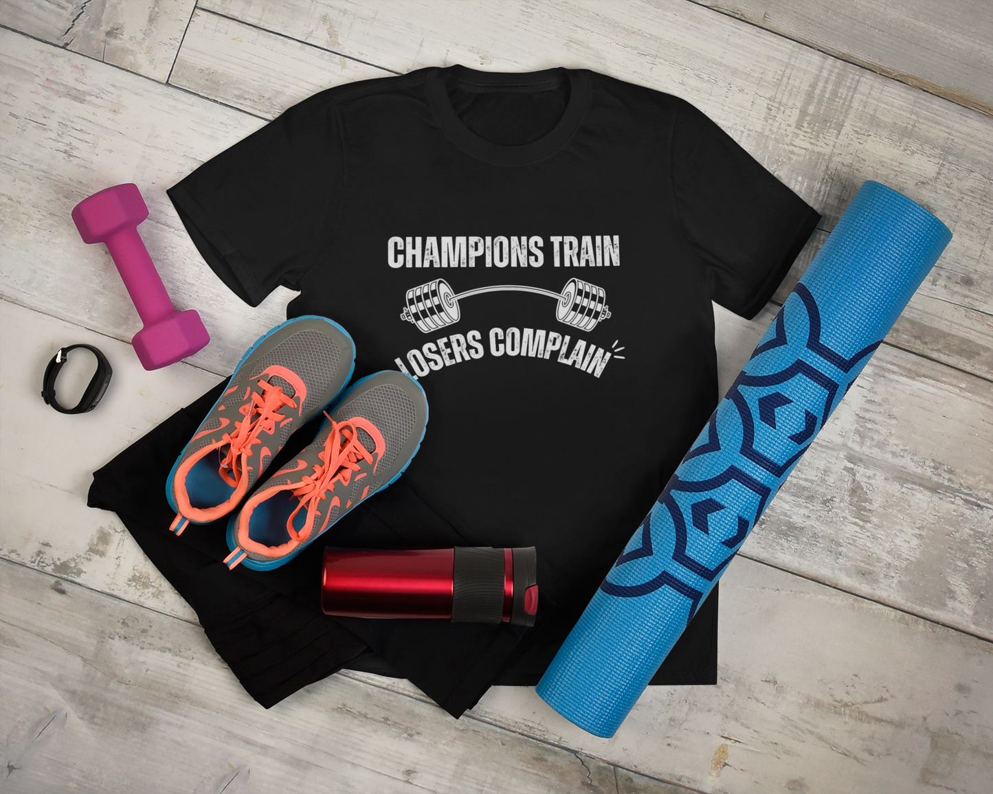 Champions Train Losers Complain Unisex Jersey Short Sleeve Tee