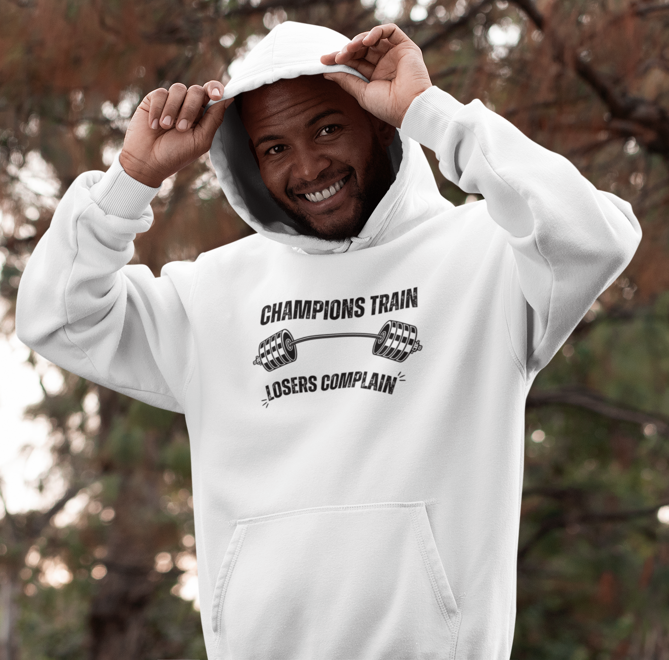 Champions Train Losers Complain Unisex Heavy Blend™ Hooded Sweatshirt