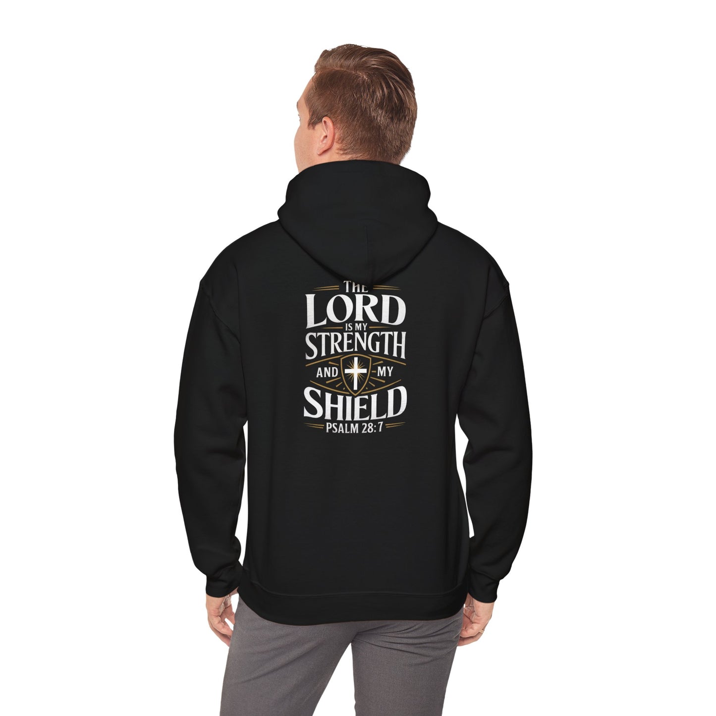 Christian Hoodie - The Lord is My Strength and My Shield