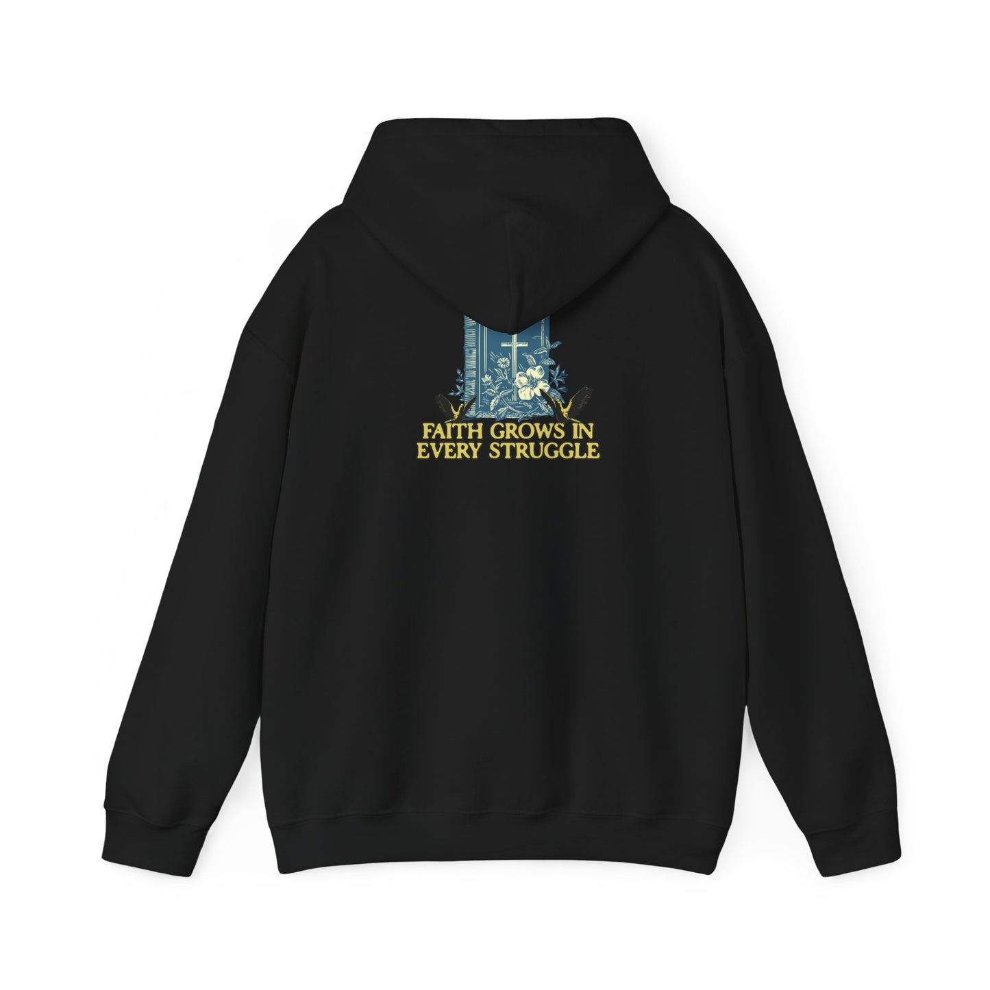 Faith Grows In Every Struggle Unisex Heavy Blend™ Hooded Sweatshirt