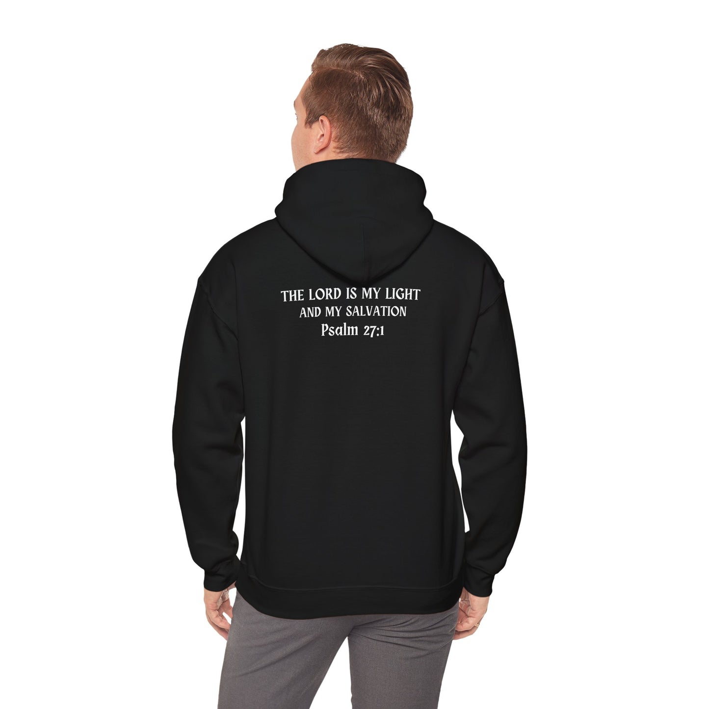 The Lord Is My Light And My Salvation Unisex Heavy Blend™ Hooded Sweatshirt