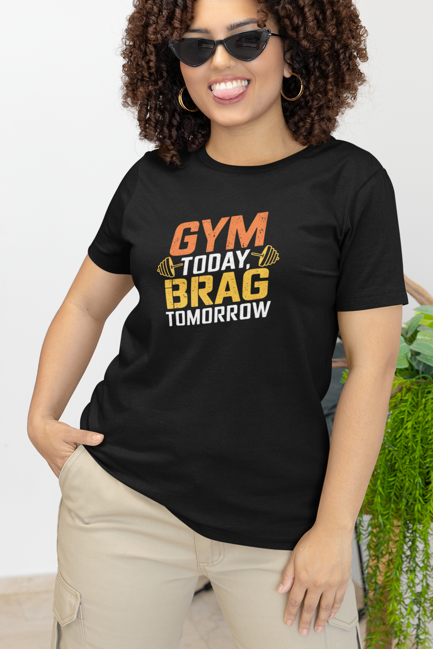 Gym Today Brag Tomorrow Unisex Jersey Short Sleeve Tee