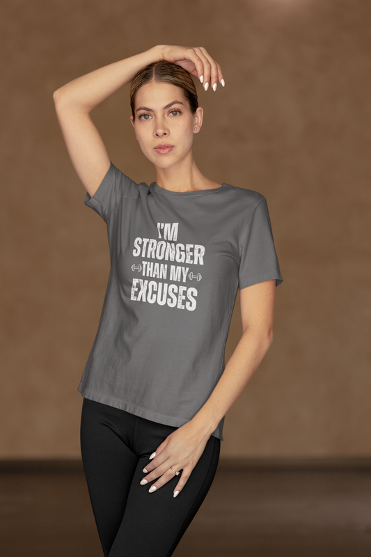I'm Stronger Than My Excuses Unisex Jersey Short Sleeve Tee