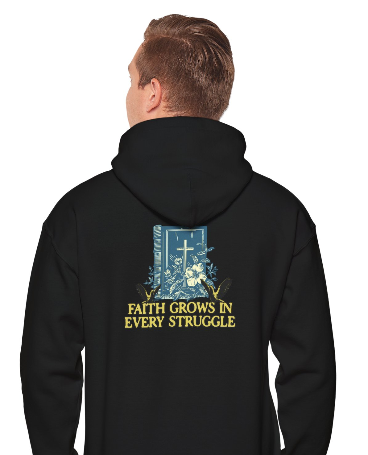 Faith Grows In Every Struggle Unisex Heavy Blend™ Hooded Sweatshirt