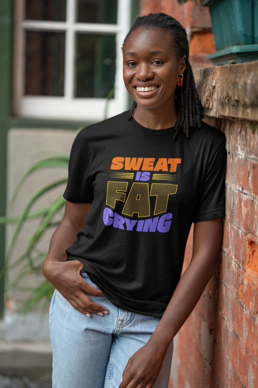 Sweat Is Just Fat Crying Unisex Jersey Short Sleeve Tee