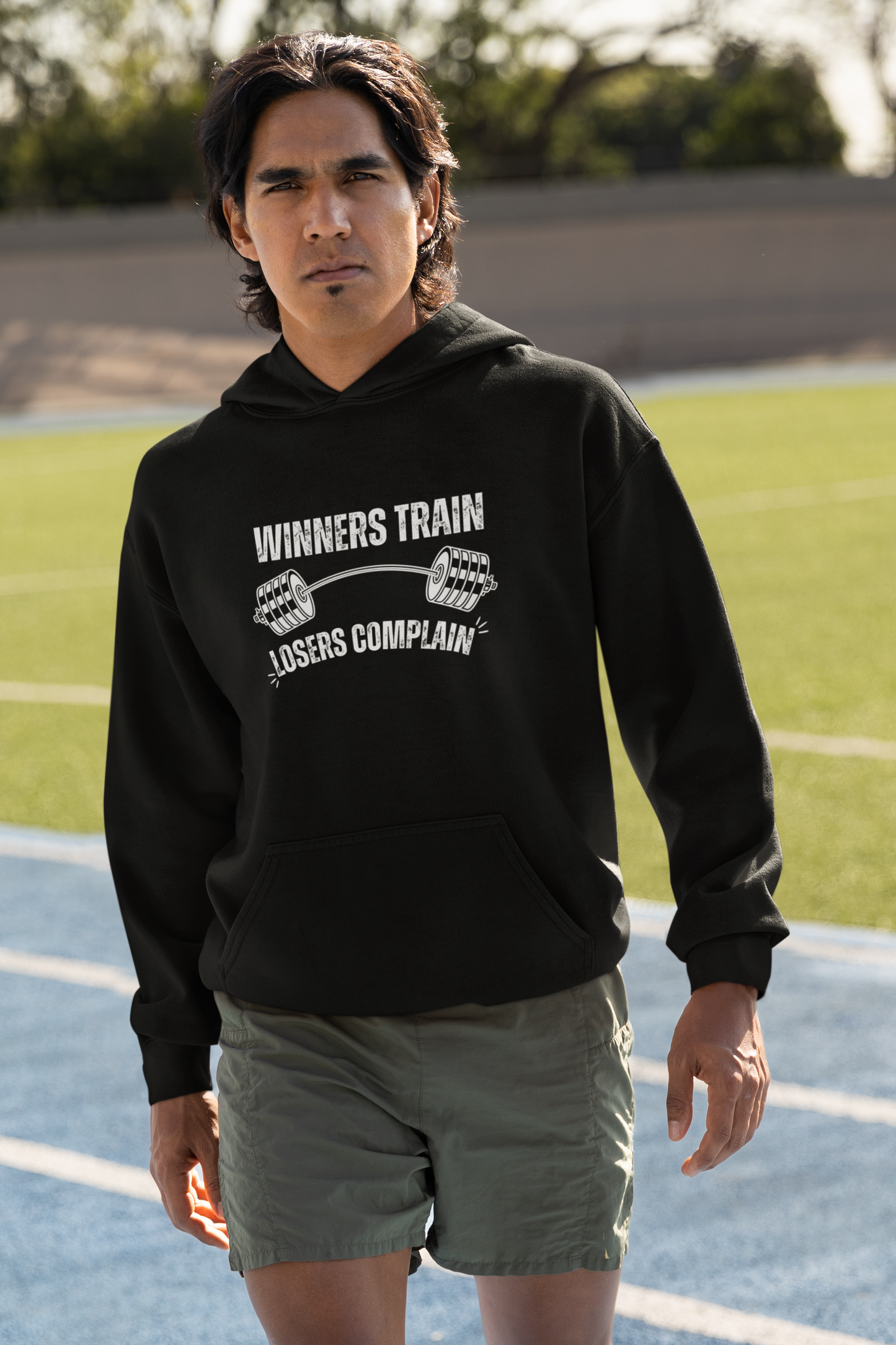 Winners Train Losers Complain Unisex Heavy Blend™ Hooded Sweatshirt