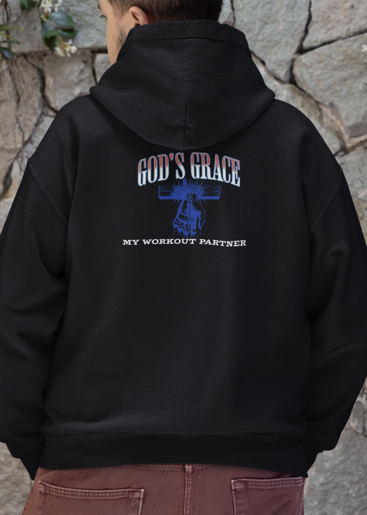 God's Grace My Workout Partner Unisex Heavy Blend™ Hooded Sweatshirt