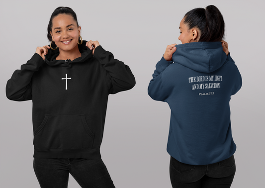 The Lord Is My Light And My Salvation Unisex Heavy Blend™ Hooded Sweatshirt