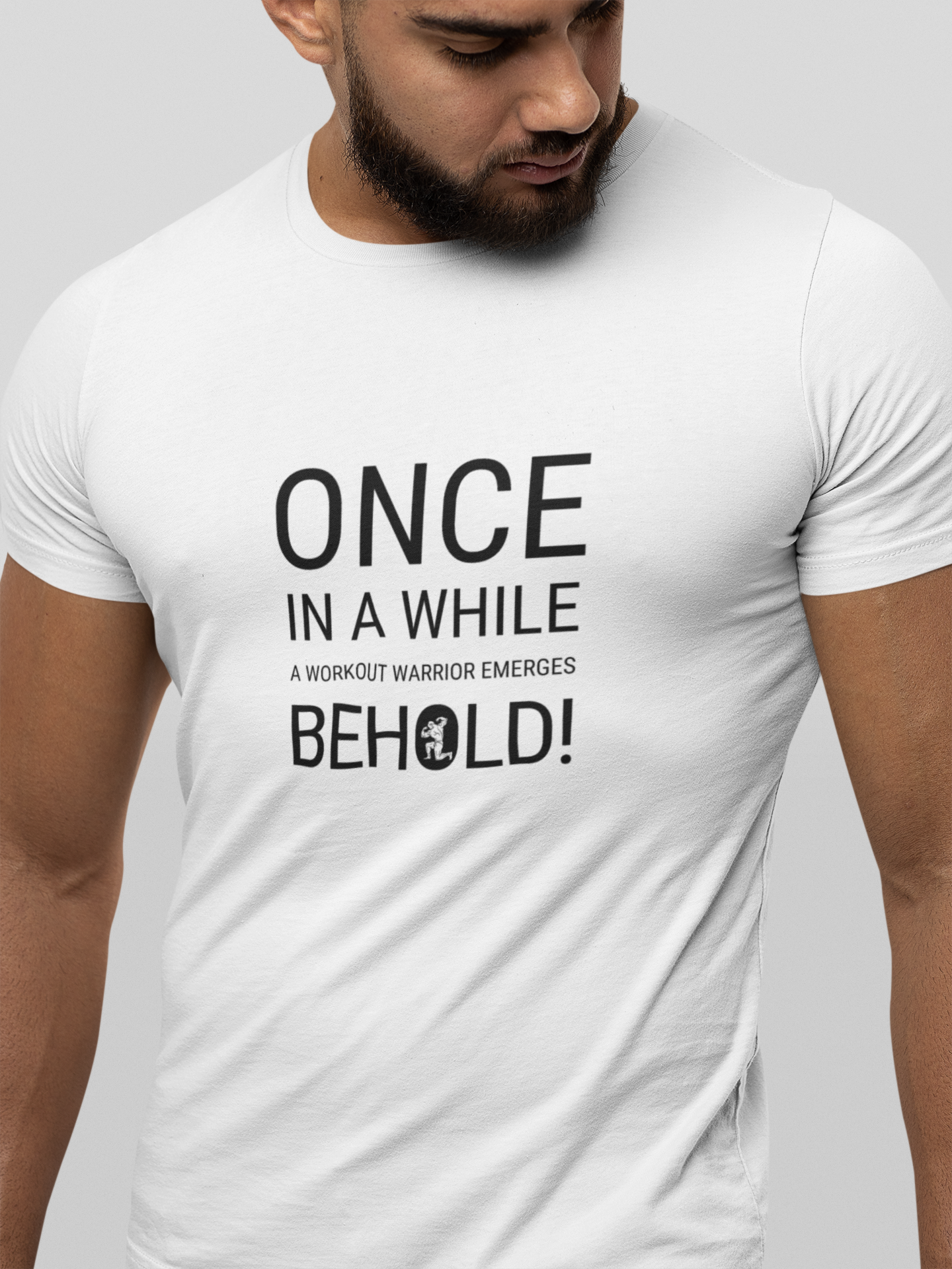 Once In A While A Workout Warrior Emerges Behold! (Male) Unisex Jersey Short Sleeve Tee